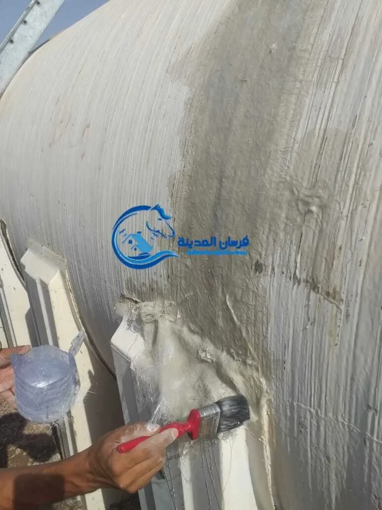 اصلاح خزانات الفيبر جلاس